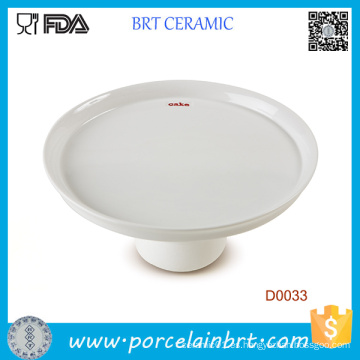 Venta al por mayor White Simple Style Cake Plate